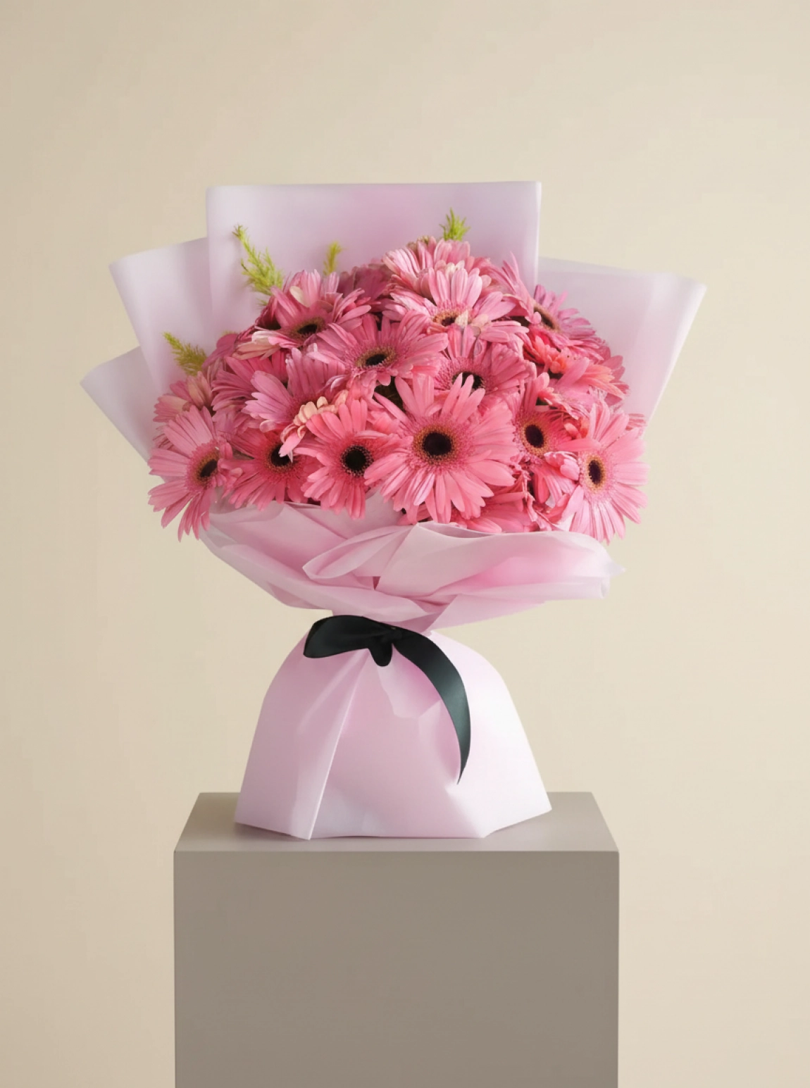 Pembe Büyük Gerbera Buketi