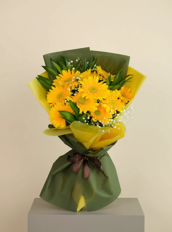 Sarı Gerbera Buketi